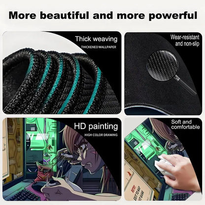 Anime Gaming Girl Overwatch Large Mouse Pad 900x400 Laptop Office Rubber Soft Desk Mat Computer Keyboard HD Print Mousepad XXL