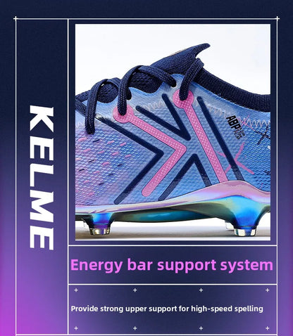 KELME FG profesionalūs futbolo bateliai su ilgais dygliais natūraliai žolei, profesionalioms rungtynėms, neslystantys futbolo bateliai patalpoms
