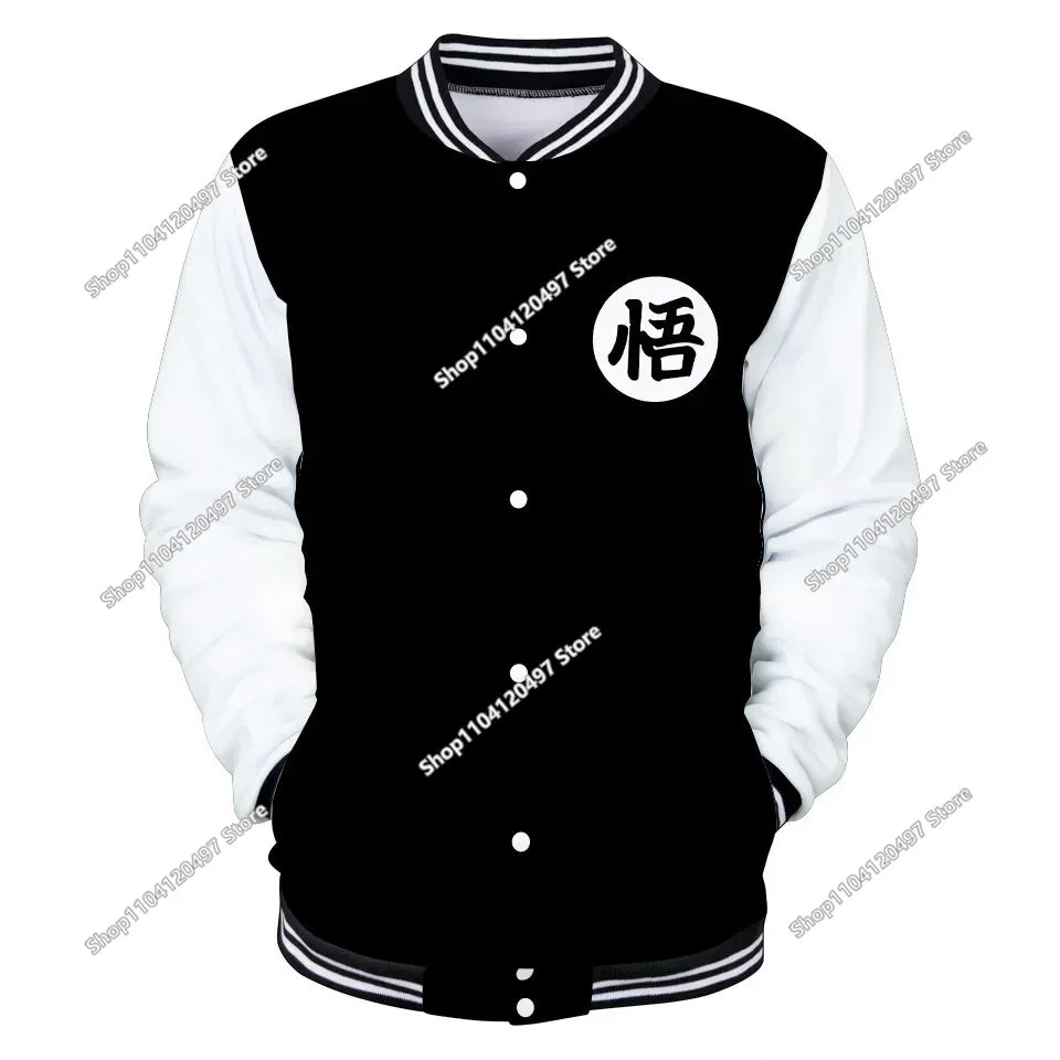 Uniforme da baseball streetwear Dragon Ball per uomo e donna, costume Son Goku per adulti, giacca primaverile e autunnale, cardigan, felpa, idea regalo