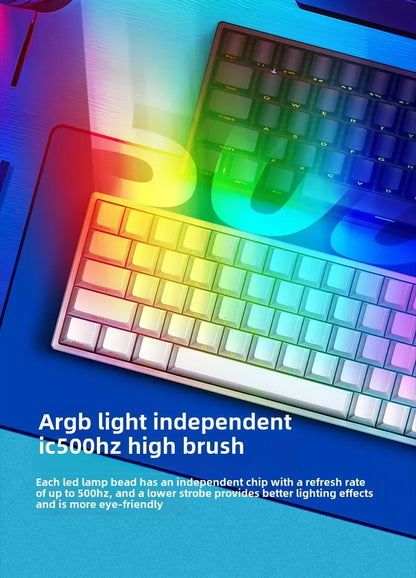 Mars 68 PRO magnetic axis mechanical keyboard gaming keyboard 0 dead zone plug and unplug RGB light wired wireless selectable