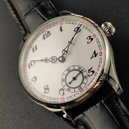 Men's Manual Mechanical Watch Roasted Blue Pin Seagull ST3621 Vintage Business Men's Waterproof Genuine Leather Watch