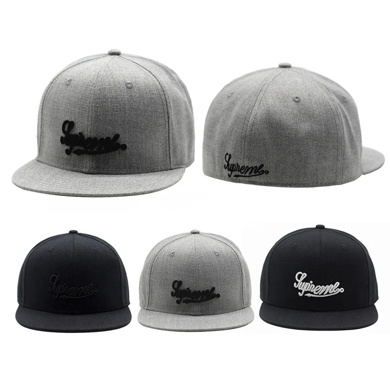 Cappellino da baseball ricamato, chiuso, aderente, modello New York, taglia Trucker, Bboy, da uomo, con visiera, stile hip hop, semplice, snapback, visiera piatta, Era