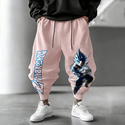 2026 Dragon Ball Vegeta Multi-color Leg Trousers Men's Women's Retro Trend Versatile Sports Jogging Fitness Outdoor Sports Wear