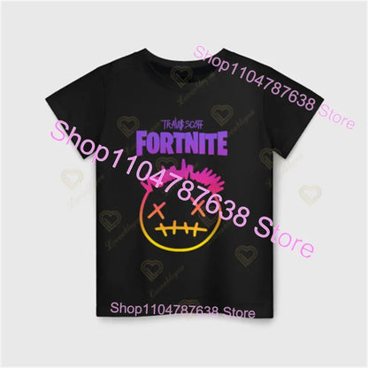 T-shirt Peely Fortnite girocollo estiva a maniche corte, top streetwear Battle Royale per abbigliamento casual