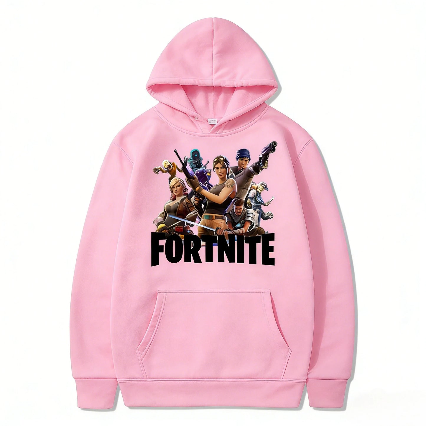 Sudaderas infantiles con estampado de Fortnite, estilo cartoon, cómodas y holgadas, con manga larga, para otoño e invierno