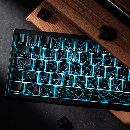 XVX M67 JadeStone Mechanical Keyboard With IMD-Tech Keycaps Hot Swappable Gasket Tri-Mode Custom RGB Wireless Keyboard 65%
