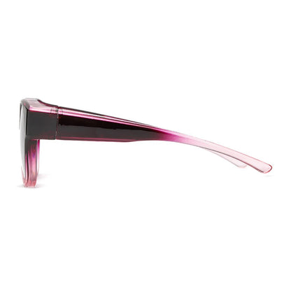 Summer UV Protection Driving Sunglasses Y2K Round Frame Wear Over Glasses Retro Fit Over Sunglasses for Women Men