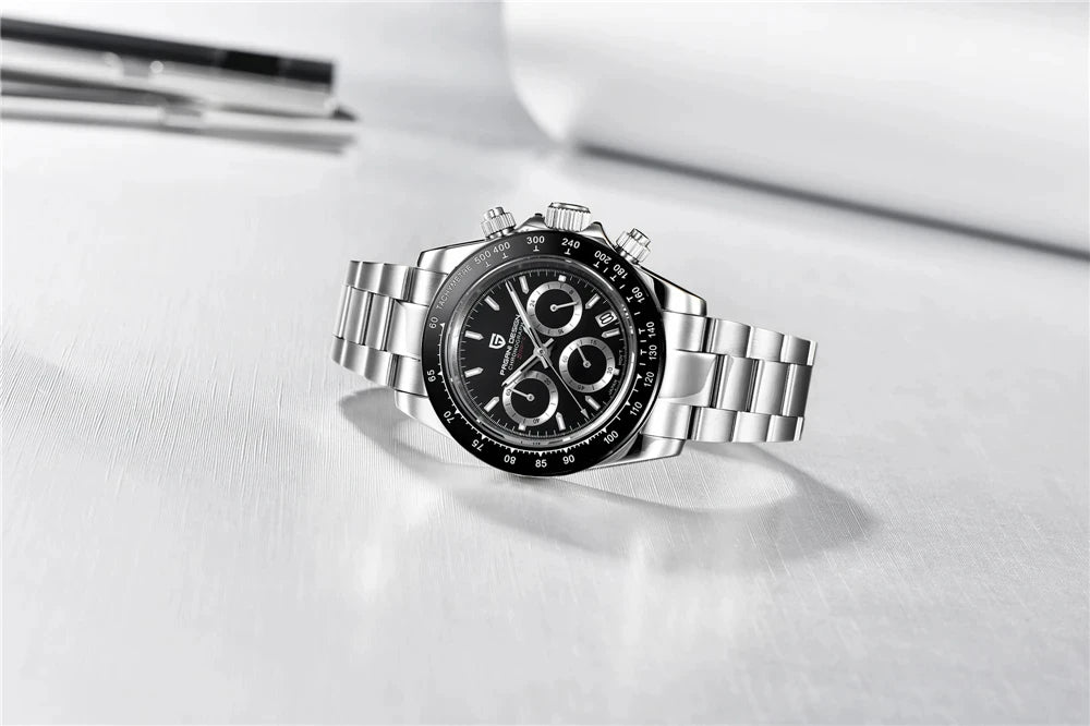 Reloj cronógrafo para hombre PAGANI DESIGN: reloj de pulsera de cuarzo de lujo, luminiscente y resistente al agua.