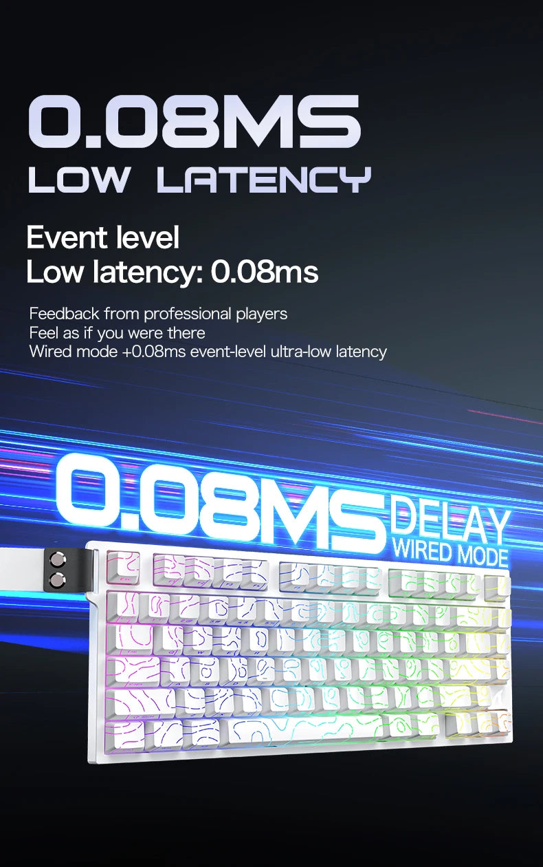 Attack Shark R82HE Wired RGB Magnetic Switch Keyboard, 256K Scan Sampling Rate, 0.005RT Accuracy 8K Return Rate