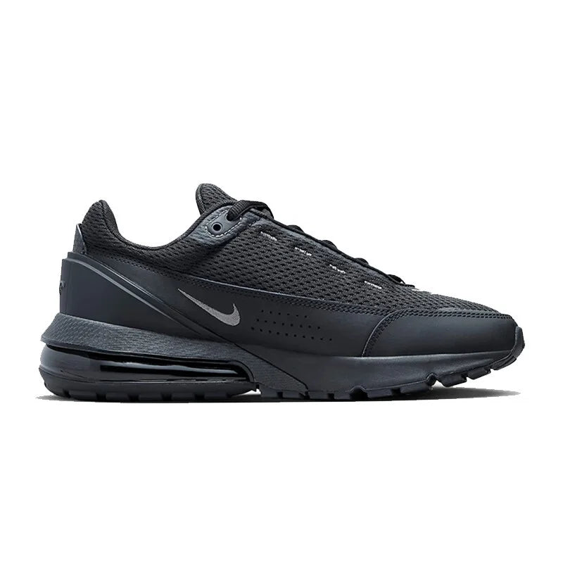 Nike Half-Palm Visible Air Cushion Cushioning Rebound Fitness Men's Running Shoes New Model Wear-Resistant Lightweight Textured Upper Training Sports Running Shoes Air Max Dn Double Hook Design Versatile Trendy Daily Travel C