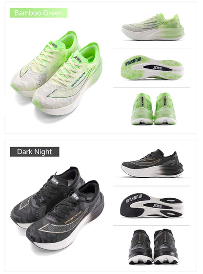 IRUNSVAN Men Running Shoes Breathable Sports Shoe Lightweight Marathon Carbon plate Sneaker Casual Comfortable Athletic Training