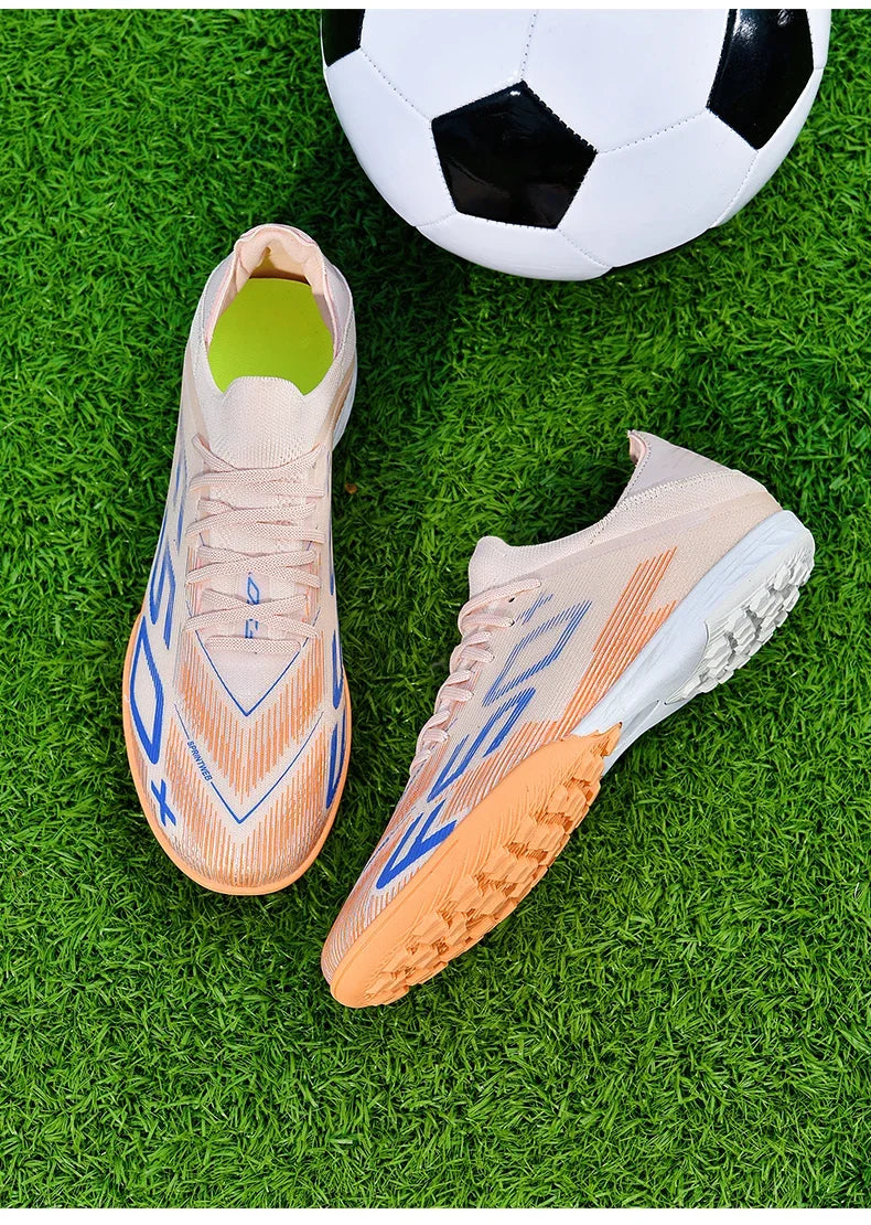 Nouvelles chaussures de football pour hommes, chaussures de futsal d'intérieur antidérapantes, crampons de match de haute qualité, chaussures de football, baskets, chaussures montantes pour terrain gazonné et extérieur
