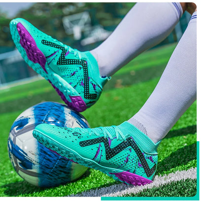 Bottes de Football professionnelles pour hommes, crampons de Football, entraînement de Sport en plein air, respirants pour étudiants, ultralégers, unisexe, livraison directe