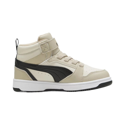 Baskets rétro mi-hautes confortables Puma Rebound V6 pour enfants 393832-30