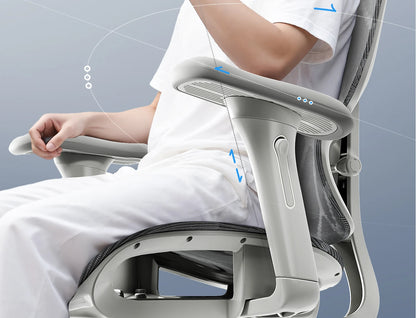 Ergonomic Office Chair Comfortable  Long Sitting Home Gaming Computer Recliner Nap Chair Adjustable Height Lumbar Support Swivel