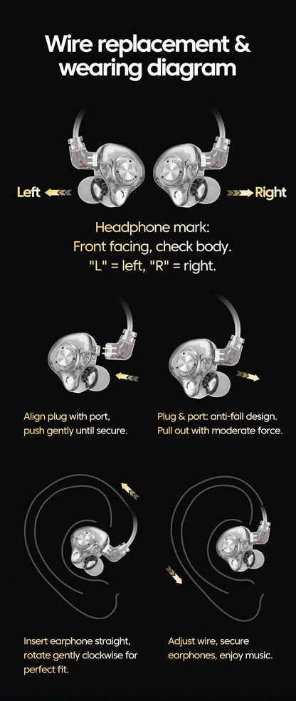 Original 15D Super Bass In Ear Headphone With Mic 3.5mm AUX/Type-C Digital Chip Headset For iPhone 17 Huawei Xiaomi Android