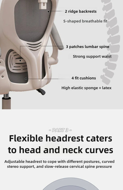 Ergonomic Chair,home Computer Chair,comfortable Sedentary Student Study Chair,dormitory Backrest, E-sports Chairs, Office Chairs