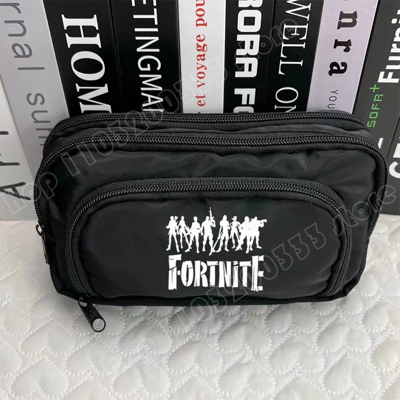 Fortnite Pen Box Creative Game Pattern Pencil Case Harajuku Storage Bag Boy Girl Back to School Supplies Birthday Party Gifts