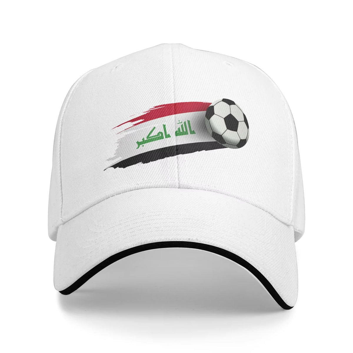 Men's Women's Iraq Flag Iraqi Soccer Outdoor Hat  Sun Baseball Caps Casual Baseball Cap Sports Hats