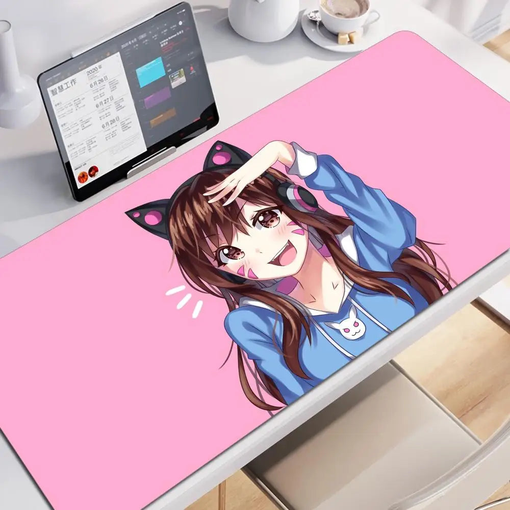 Anime Gaming Girl Overwatch Large Mouse Pad 900x400 Laptop Office Rubber Soft Desk Mat Computer Keyboard HD Print Mousepad XXL