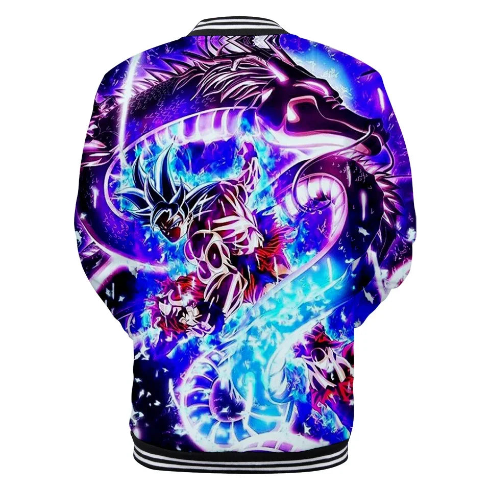 Uniforme da baseball streetwear Dragon Ball per uomo e donna, costume Son Goku per adulti, giacca primaverile e autunnale, cardigan, felpa, idea regalo