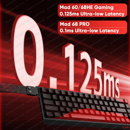 Madlions mad60he Mad60 Mad68 HE Mechanical Keyboard Magnetic Switch Mad60he Wired Game Keyboard Rapid Trigger Rgb Keyboard