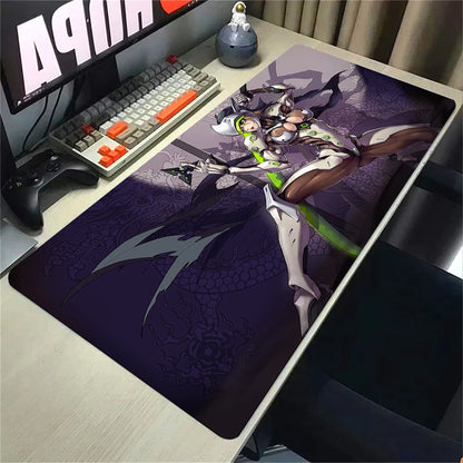 Overwatch 2 Gaming Accessories Mouse Pad Gamer Cabinet Pc Big Desk Mat Computer Keyboard Desks Xxl Mousepad Anime Large Mausepad
