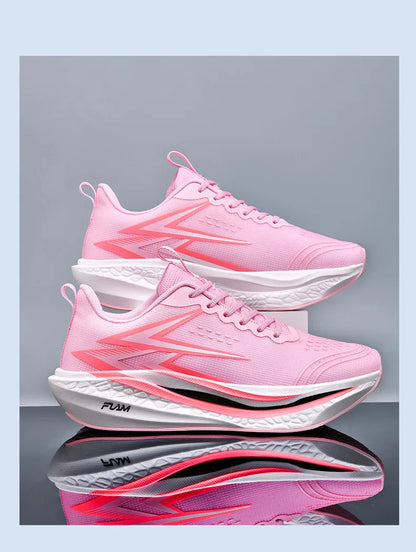 Running Shoes Speciality Marathon Men Sports Breathable Lightweight Carbon Board Women's Comfortable Athletic Nonskid Sneakers
