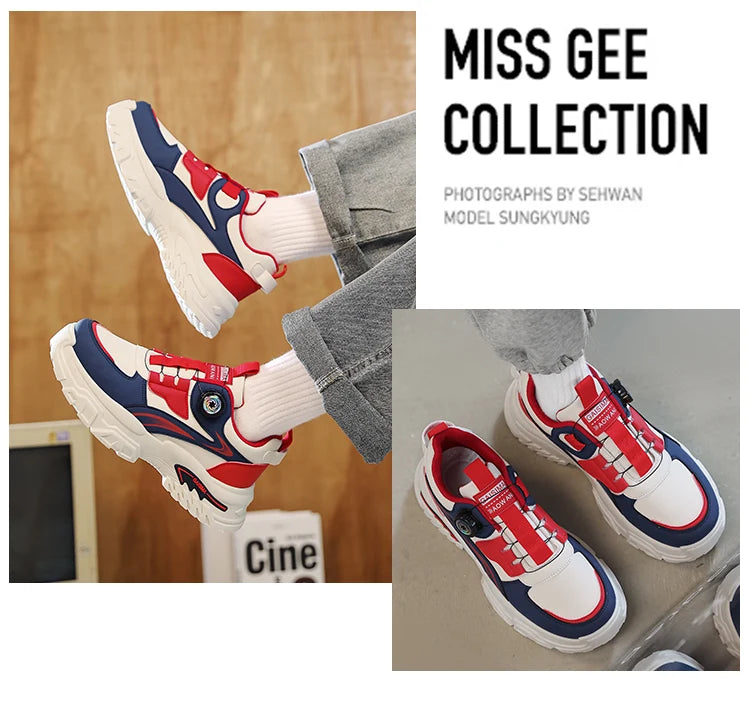 Autumn New Men's Versatile High-Top Trendy Thick-Soled Running Shoes Casual Fashion Sneakers Suitable for Outdoor Sports