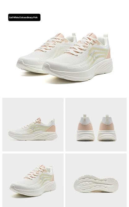 XTEP Running Shoes For Women 2025 Summer New Elastic Comfortable Wear-Resistant Training Professional Sports Shoes 875318110013