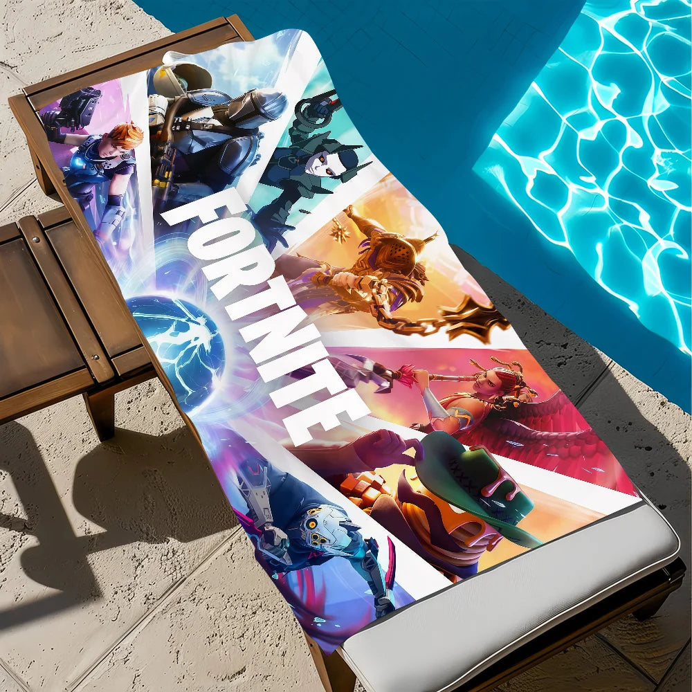 Towel Beach Bath Quick-Drying Lightweight Portable F-FORTNITES-ES Sauna Camping Swim Game Pool Travel
