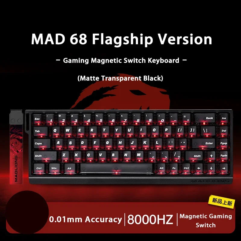 In Stock Mad60 Mad68 HE Mechanical Keyboard Magnetic Switch Customized RGB Gaming 8k Specialized Gaming Keyboards