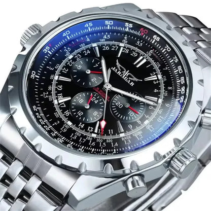 JARAGAR 212 Montre mécanique automatique pour hommes mode affaires luxe calendrier semaine montre pour hommes Premium cadeau Reloj Hombre