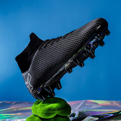 New Unisex Long Spike Football Boots Men Broken Nail Soccer Shoes AG/TF Training Soccer Cleats Sneakers Non-Slip Ankle Zapatos
