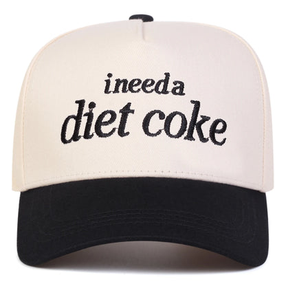 Unisex INEED A DIET COKE Letter Embroidery Baseball Caps Spring Autumn Outdoor Adjustable Casual Hats Sunscreen Hat Sports Cap