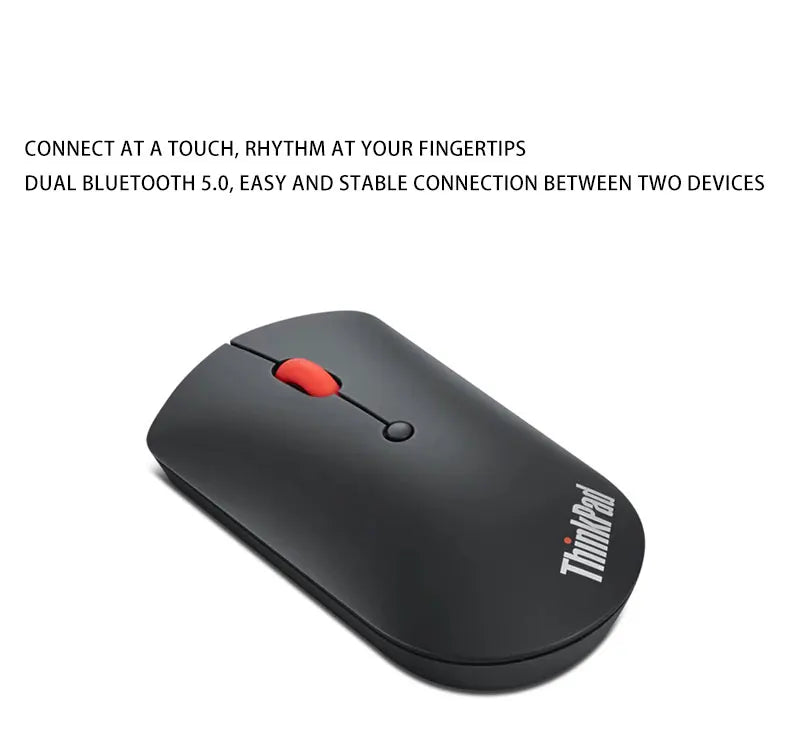 Wireless Mouse Lenovo ThinkPad Wireless Mouse 4Y50X88822 Mouse Dual Bluetooth Office Mouse Laser Mouse Black Ergonomic Mouse Laptop Mouse