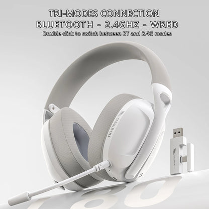 SMAILWOLF L80 Bluetooth wireless 2.4g three-mode gaming headset laptop home thin and light sports headset with microphone