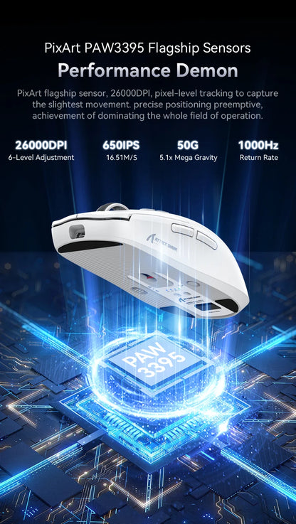 X6 Attack Shark Mouse RGB Touch Magnetic Charging Base Tri-Mode Connection Macro Pro Gaming Mouse
