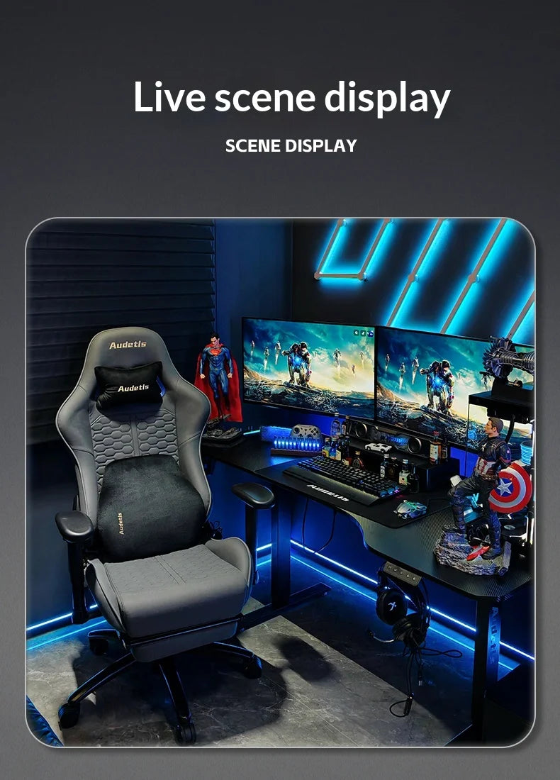 Office Ergonomic Gaming Chairs Desk Gamer Computer Comfortable Chaises Vanity Chair Technology Fabric Sillas Gamer Home Bedroom