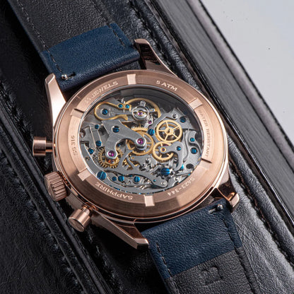 Sugess Watch 1963 Men Watches ST1901 Chronograph Luminous Mechanical Wristwatches Waterproof Crystal Sapphire Italian Leather