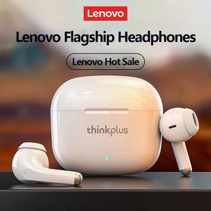 Lenovo LP40 Pro Earburds Wireless Bluetooth HIFI Stereo Sound HD Call Headphones Long Endurance Low Latency Gaming Earphones