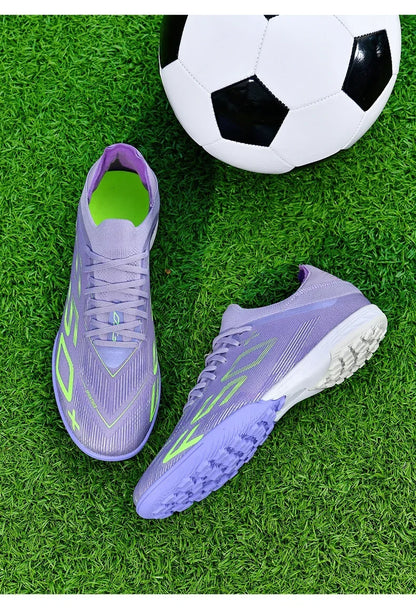 Nouvelles chaussures de football pour hommes, chaussures de match, crampons pour terrain en gazon, baskets de haute qualité, chaussures de futsal pour intérieur, chaussures montantes antidérapantes pour extérieur, meilleu