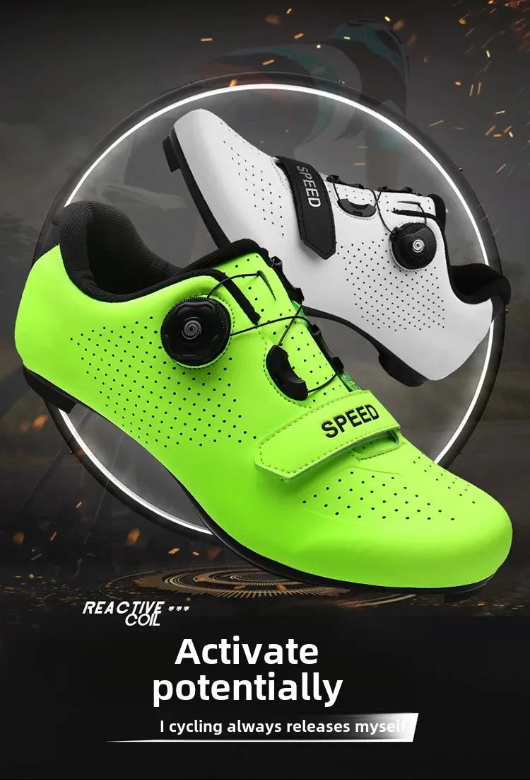 Unisex Road And Mountain Bike Lock Shoes Outdoor Pedal Assisted Bicycle Riding Shoes Cross-Border New Model Sports Entertainment
