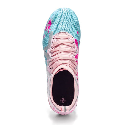 Professional Soccer Shoes TF Broken Nail Teenagers Durable Looking HighTops Training Shoes Adult Outdoors Non Slip FootballShoes