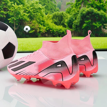 New Men Football Boots Cleats Boys Ultralight Sport Soccer Shoes Adult Professional Non-Slip Comfortable Training Match Grass
