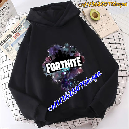 Fortnite Game Printed Children's Hoodies Cartoon Comfortable Suit Loose Long Sleeve Tops Autumn Winter Clothes
