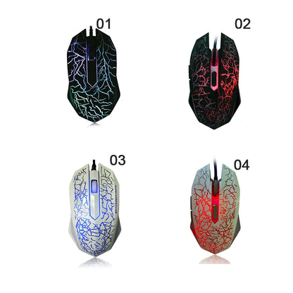 2400 DPI USB Wired Mouse Gaming Mouse LED Backlit Professional Gamer Mice Ergonomic Computer Mouse for PC Laptop Macbook
