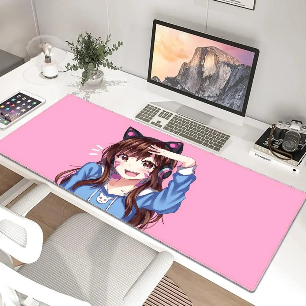 Anime Gaming Girl Overwatch Large Mouse Pad 900x400 Laptop Office Rubber Soft Desk Mat Computer Keyboard HD Print Mousepad XXL