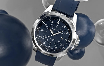 Reloj para hombre SAPPHERO: reloj de cuarzo de lujo, resistente al agua hasta 50 m, equipado con un mecanismo importado y una caja de acero inoxidable. Una idea de regalo ideal para hombre.