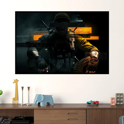 《Call of Duty: Black Ops 6》PS GAME Canvas Poster Call of Duty 21 HD large wall art decorative painting Home bedroom Decor gift